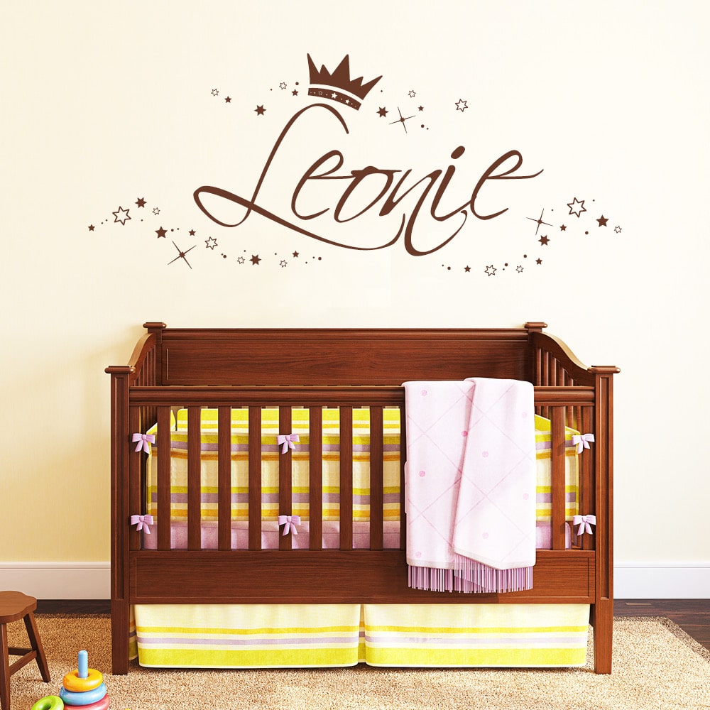 Wandtattoo Wunschname Mädchen Wandsticker Geschenk Dekoration Kinderzimmer – Bild 5