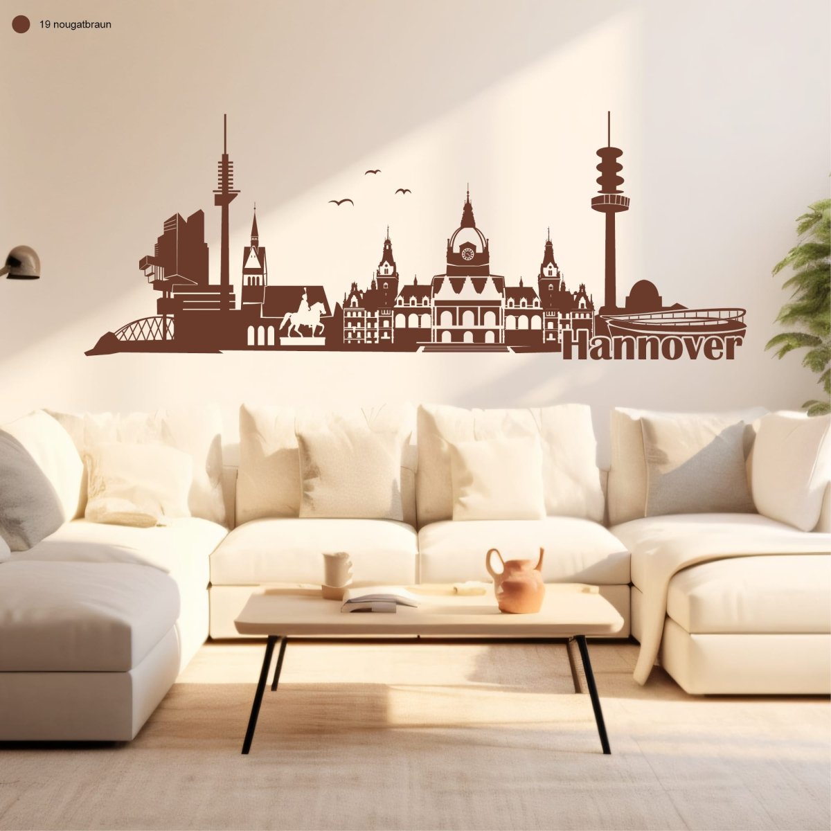 Wandtattoo Wandbild Hannover Skyline Niedersachsen, Heimat – Bild 6