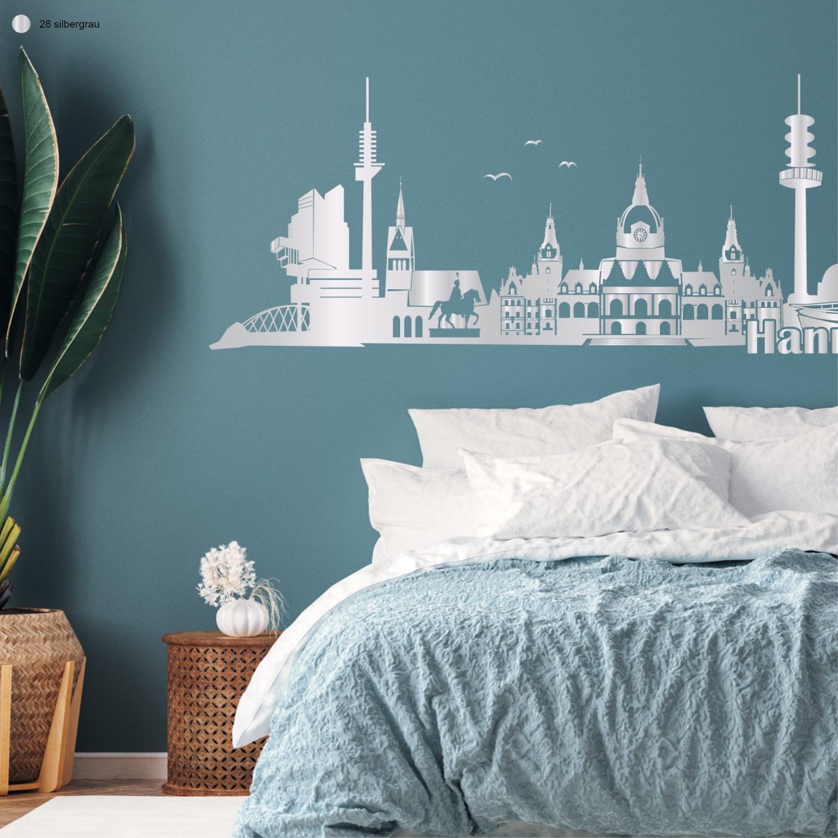 Wandtattoo Wandbild Hannover Skyline Niedersachsen, Heimat – Bild 4