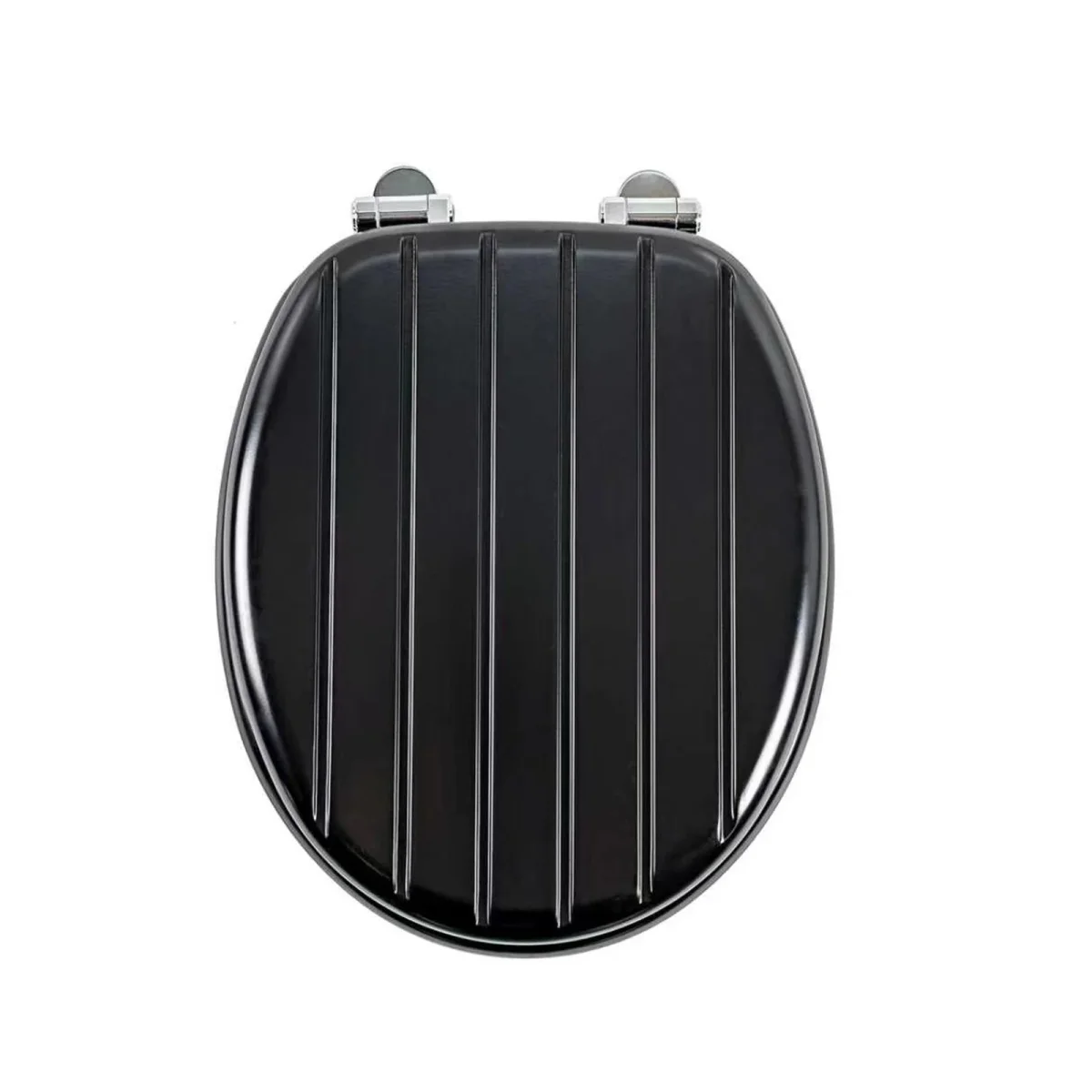 SINOBATH MDF WC-Sitz Schwarz Softclose Toilettensitz — D77 – Bild 7