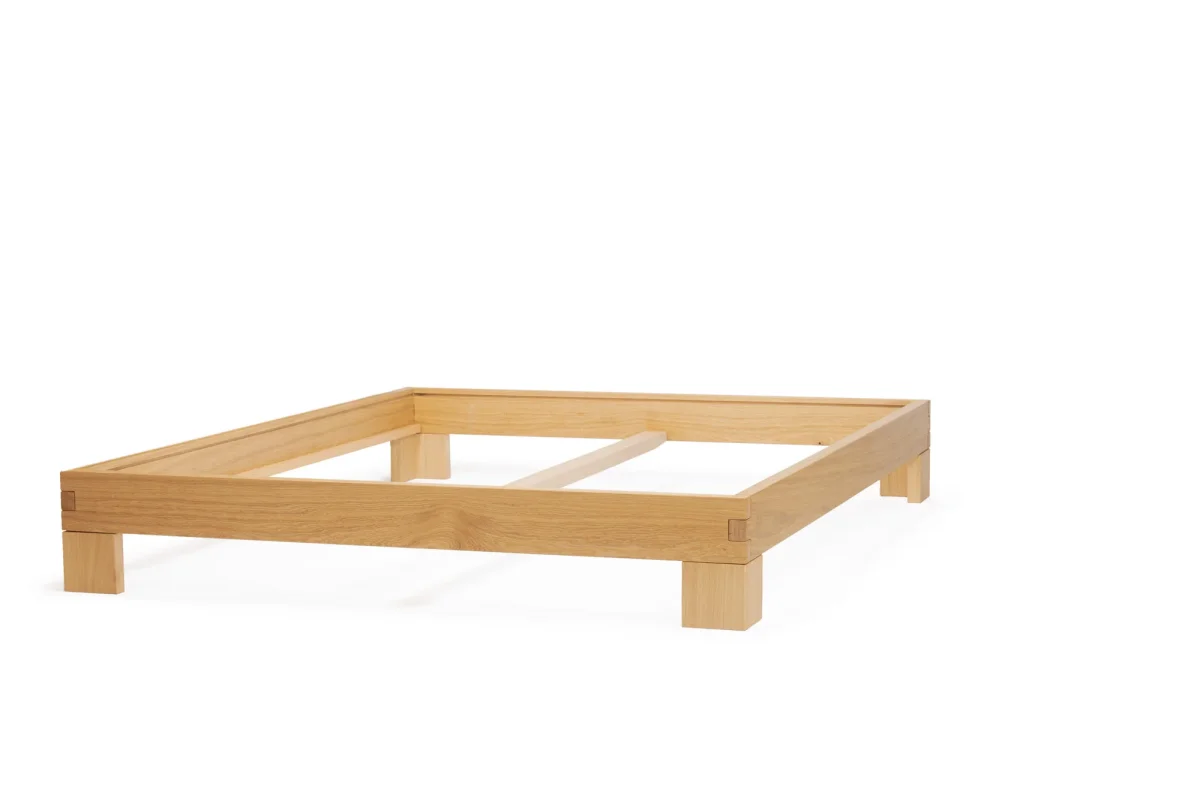 Vollholz Bett Eiche – Bild 4