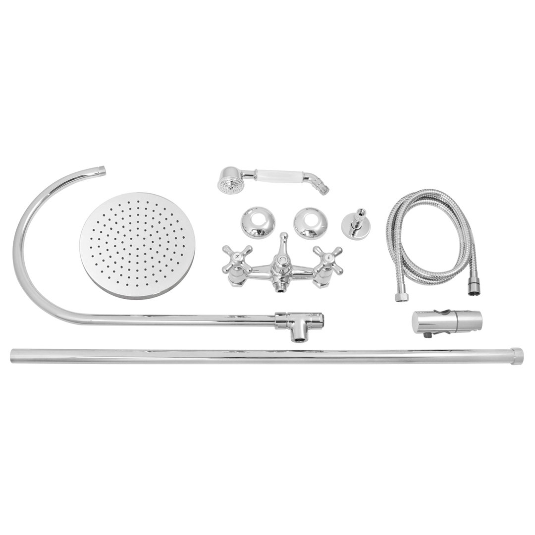 Welfenstein Nostalgie Aufputz-Set 2D-1482 Regendusche 20cm – Bild 4