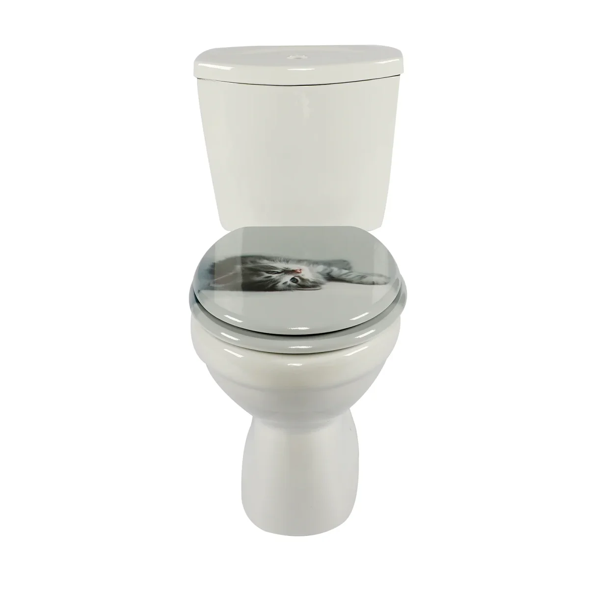 SINOBATH MDF WC-Sitz Katze Softclose Toilettensitz — H236 – Bild 9