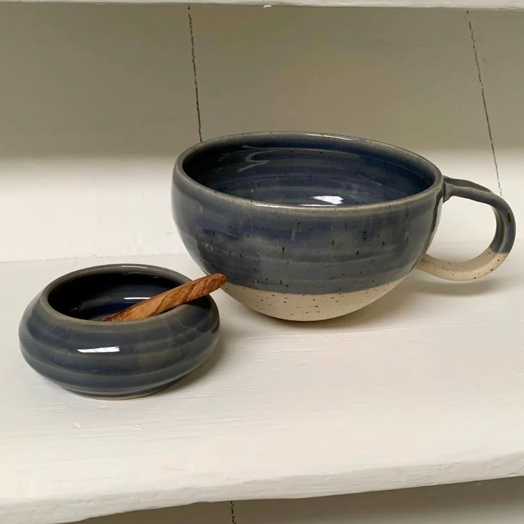 Handgedrehte Teetasse, Night Sky – Bild 3