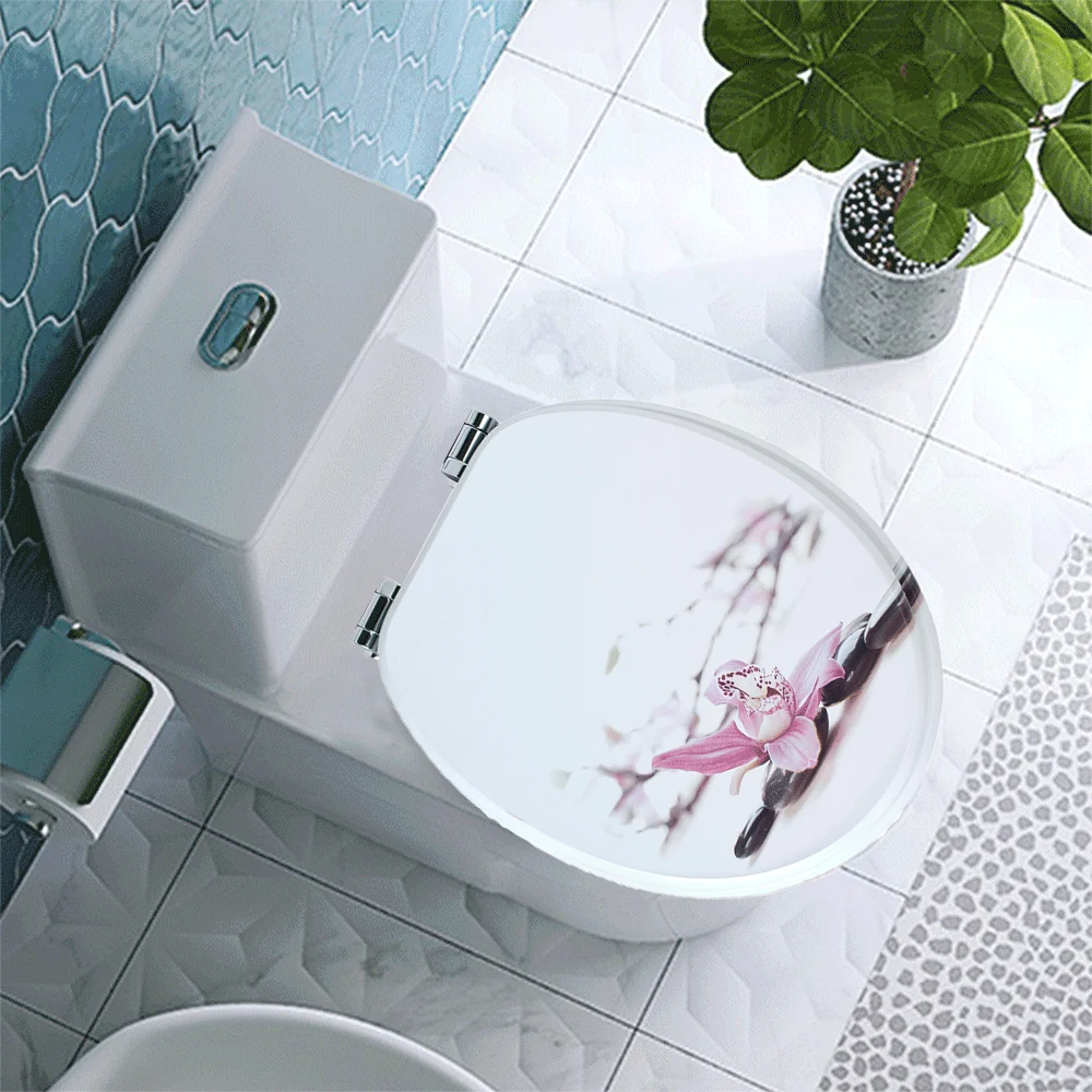 SINOBATH MDF-Holzkern, WC-Sitz Toilettensitz mit Absenkautomatik, Softclose-Scharnier£(H237) – Bild 7