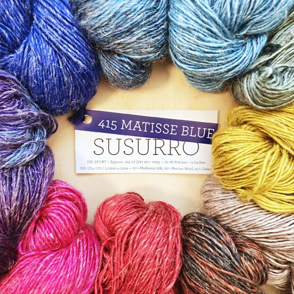 Wolle: „Susurro“ / malabrigo – Nd 3.5-4.5 / Seide mit Leinen und Merino mulesingfrei, handgefärbt 100 g à 297 m – Bild 2
