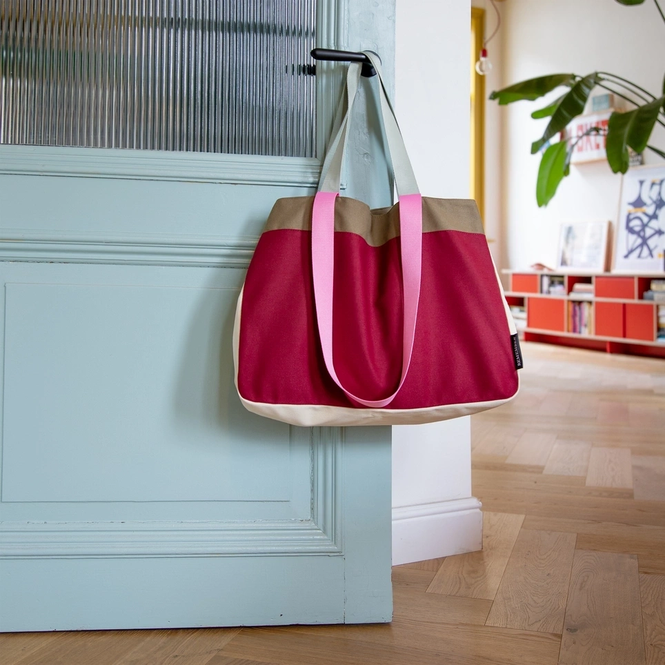 Canvas-Tasche, Emma. Dunkelrosa – Bild 5