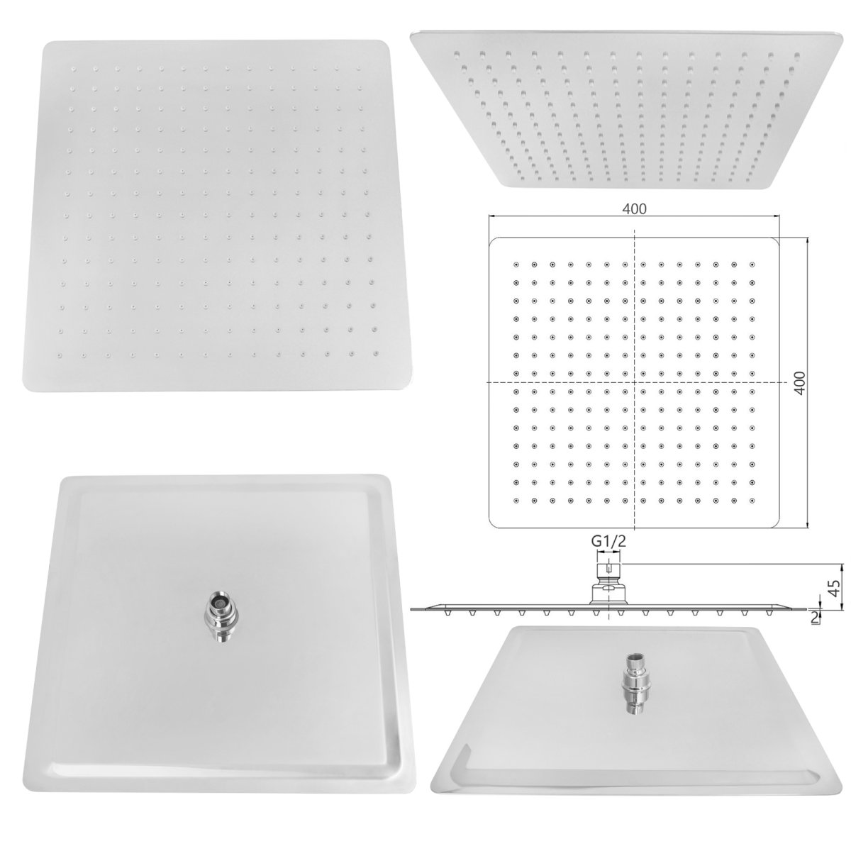 Welfenstein Unterputz-Set 75ES-40 Regendusche 40x40cm – Bild 5