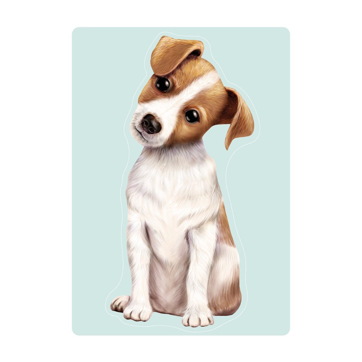 Fensterbild Hund Haustier Jack Russel Terrier, Fensterdeko Kinderzimmer Kind Osterdeko Frühlingsdeko – Bild 6