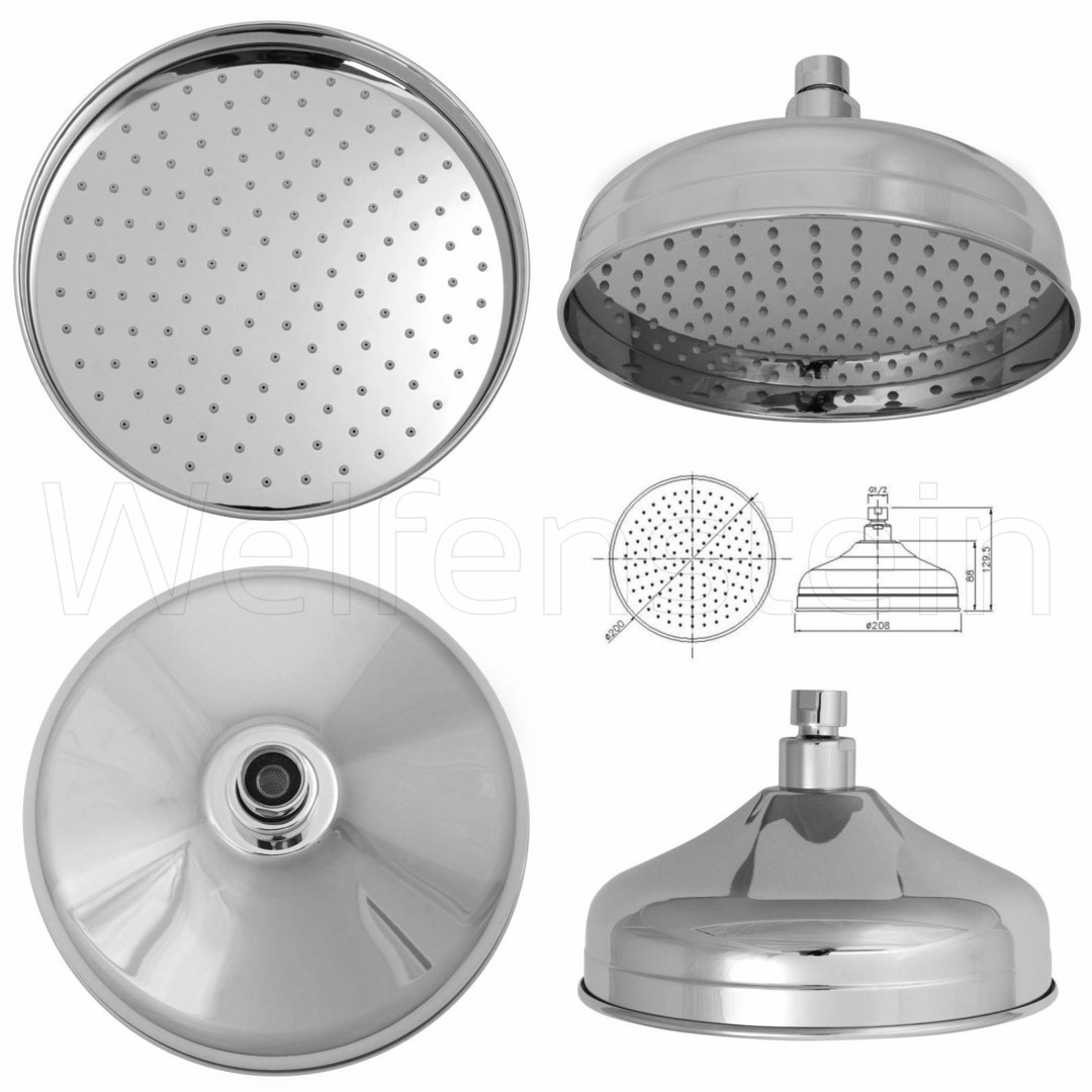 Welfenstein Unterputz-Set H110-N02 Regendusche Nostalgie 20 cm – Bild 6