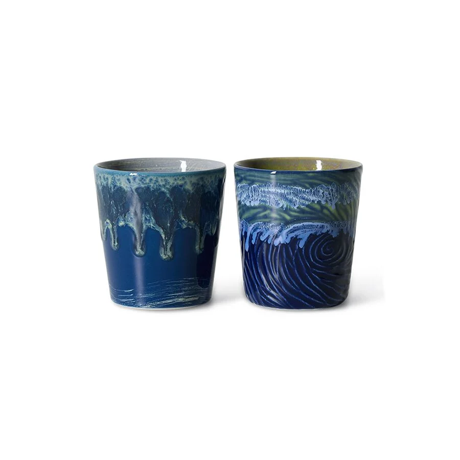 Henkellose Tasse, Van Gogh Sternennacht, – 2er-Set – Bild 2