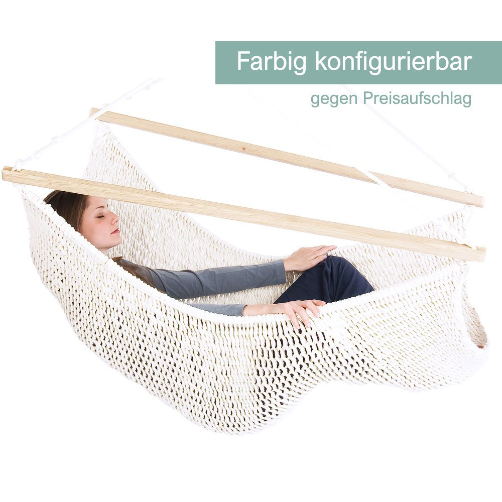 TRAUMSCHWINGER XXL EXTRA LARGE SET, extra große Hängeliege/ Schwebeliege mit Höhenverstellung
