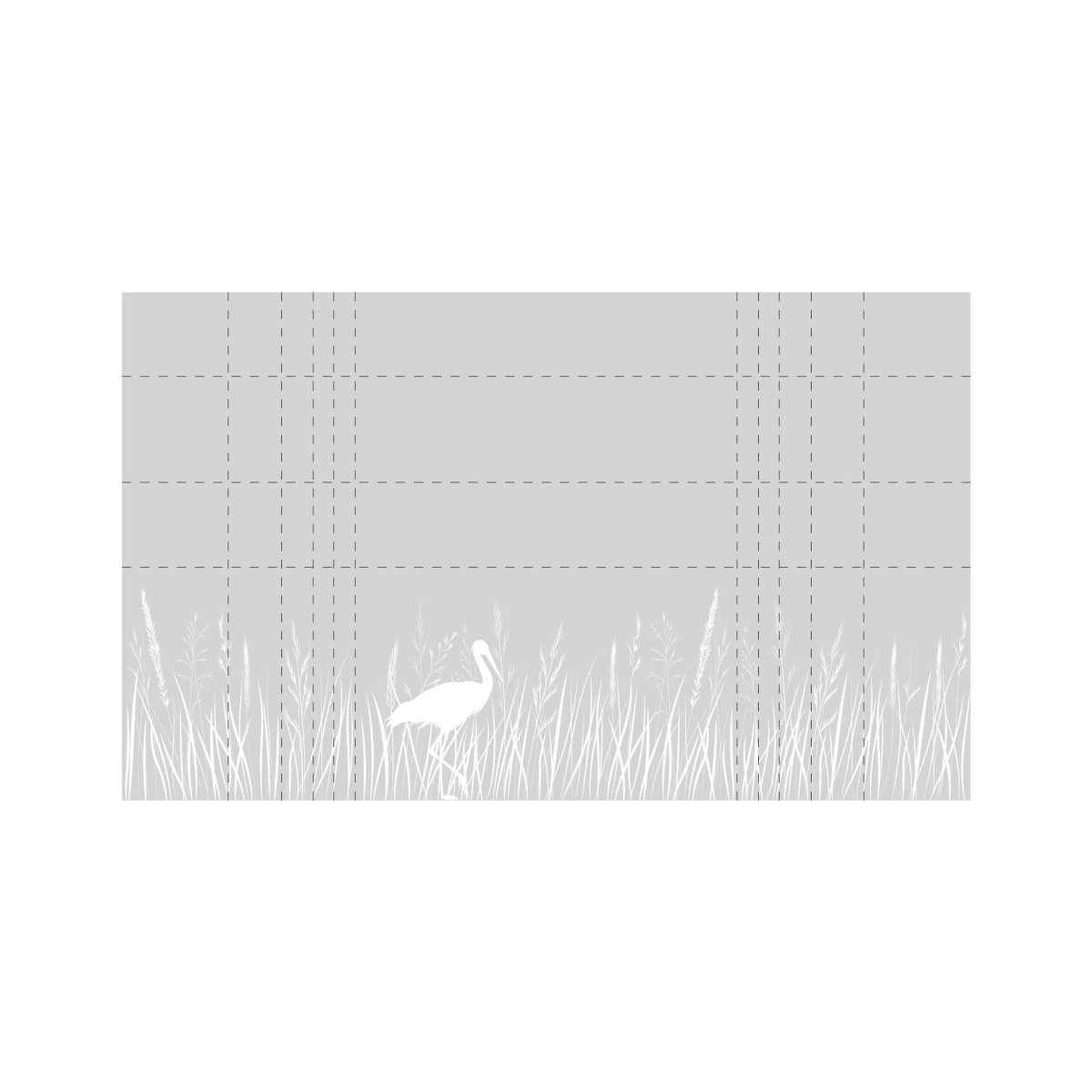 Sichtschutzfolie Storch und Gräser Wildblumen florale Fensterfolie Fensterdeko Milchglasfolie Folie Fenster – Bild 6